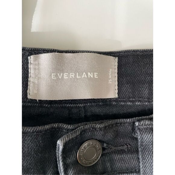 Everlane sz 25 Ankle Black Skinny Jean - Picture 4 of 11